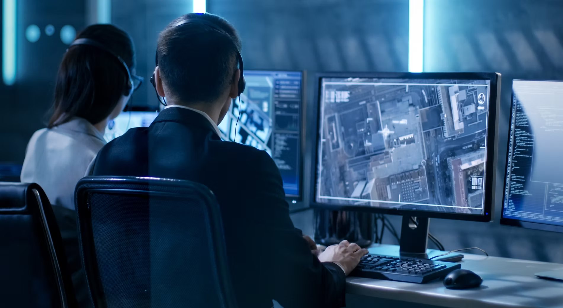 Prime Defense monitoring center with surveillance operators